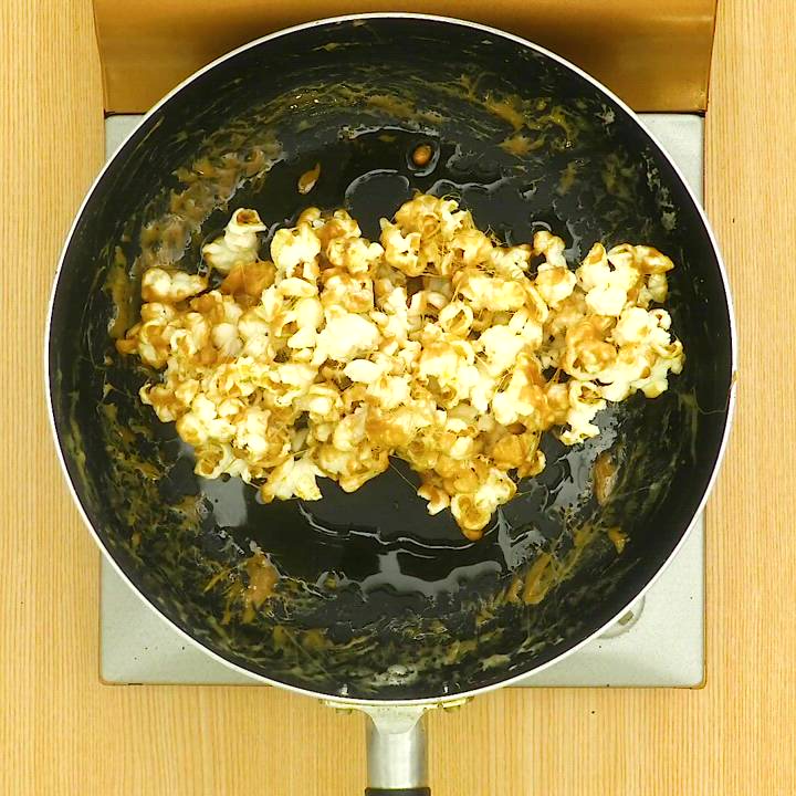 キャラメルみたい！ マシュマロポップコーンのレシピ動画・作り方 | デ