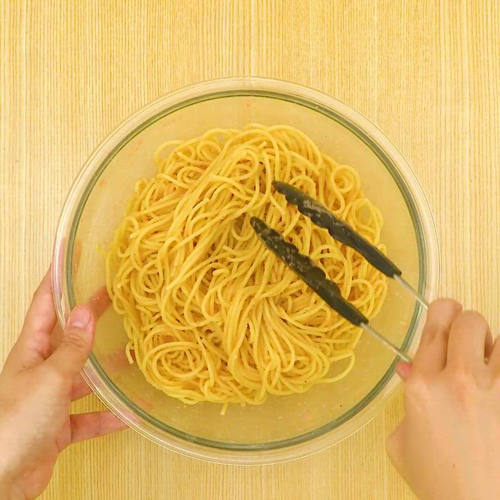 和えるだけ♪ 和風たらこスパゲティのレシピ動画・作り方 | デリッシュ