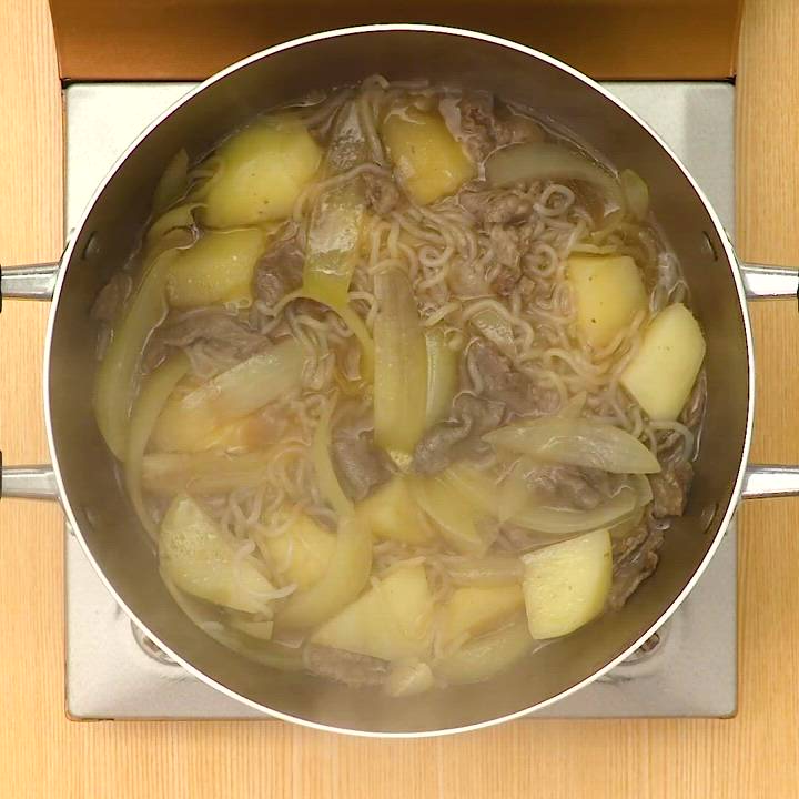 肉じゃがレシピめんつゆ