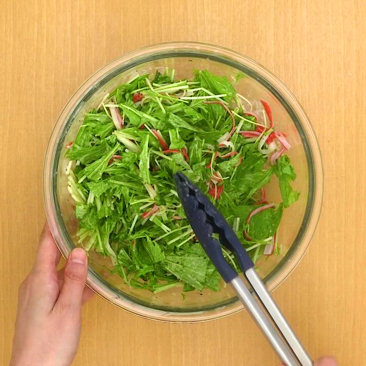 あえるだけの簡単レシピ♪ 無限水菜のレシピ動画・作り方 | デリッシュ