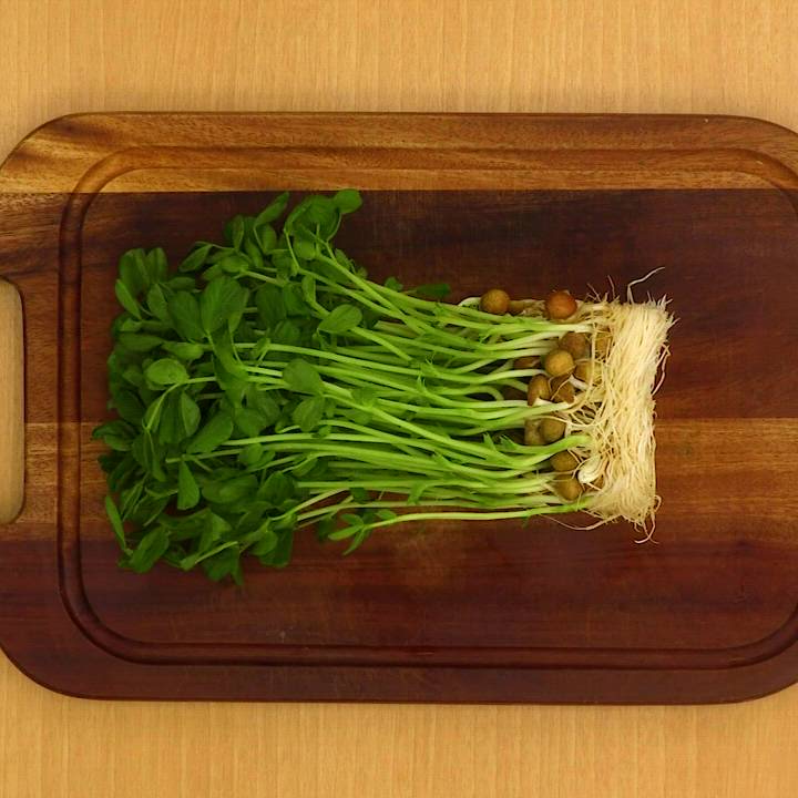 レンジで作る！ 豆苗とえのきのポン酢あえのレシピ動画・作り方 | デ