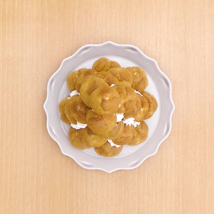 見た目が可愛い！ シュークリームタワーのレシピ動画・作り方 | デ